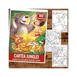 Carti si Birotica - Carti - Carti pentru copii - Carti de colorat - Carte de colorat pentru copii , 50 de ilustratii Cartea Junglei, 106 pagini, A5 - Infinity.ro
