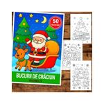 Carti si Birotica - Carti - Carti pentru copii - Carti de colorat - Carte de colorat pentru copii , 50 de ilustratii Bucurii de Craciun - Volumul II, 106 pagini, A5 - Infinity.ro