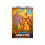 Carti si Birotica - Carti - Carti pentru copii - Carti de colorat - Carte de colorat pentru copii , 50 de ilustratii Castele si Cetati - Editia Premium, 106 pagini, A5 - Infinity.ro