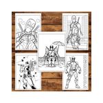Carti si Birotica - Carti - Carti pentru copii - Carti de colorat - Carte de colorat pentru copii , 50 de ilustratii Deadpool, 106 pagini, A5 - Infinity.ro