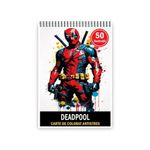 Carti si Birotica - Carti - Carti pentru copii - Carti de colorat - Carte de colorat pentru copii , 50 de ilustratii Deadpool, 106 pagini, A5 - Infinity.ro