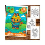Carti si Birotica - Carti - Carti pentru copii - Carti de colorat - Carte de colorat pentru copii , 50 de ilustratii Labubu - Volumul I, 106 pagini, A5 - Infinity.ro