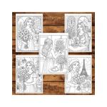 Carti si Birotica - Carti - Carti pentru copii - Carti de colorat - Carte de colorat pentru copii , 50 de ilustratii Fete cu flori, 106 pagini, A5 - Infinity.ro