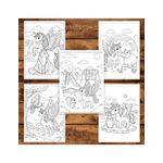 Carti si Birotica - Carti - Carti pentru copii - Carti de colorat - Carte de colorat pentru copii , 50 de ilustratii Lumea Unicornilor, 106 pagini, A5 - Infinity.ro