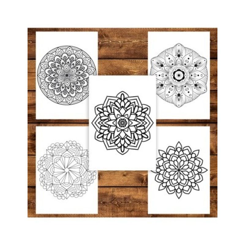 Carti si Birotica - Carti - Carti pentru copii - Carti de colorat - Carte de colorat pentru copii , 50 de ilustratii Mandale Complexe, 106 pagini, A5 - Infinity.ro