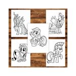 Carti si Birotica - Carti - Carti pentru copii - Carti de colorat - Carte de colorat pentru copii , 50 de ilustratii My Little Pony - Volumul II, 106 pagini, A5 - Infinity.ro