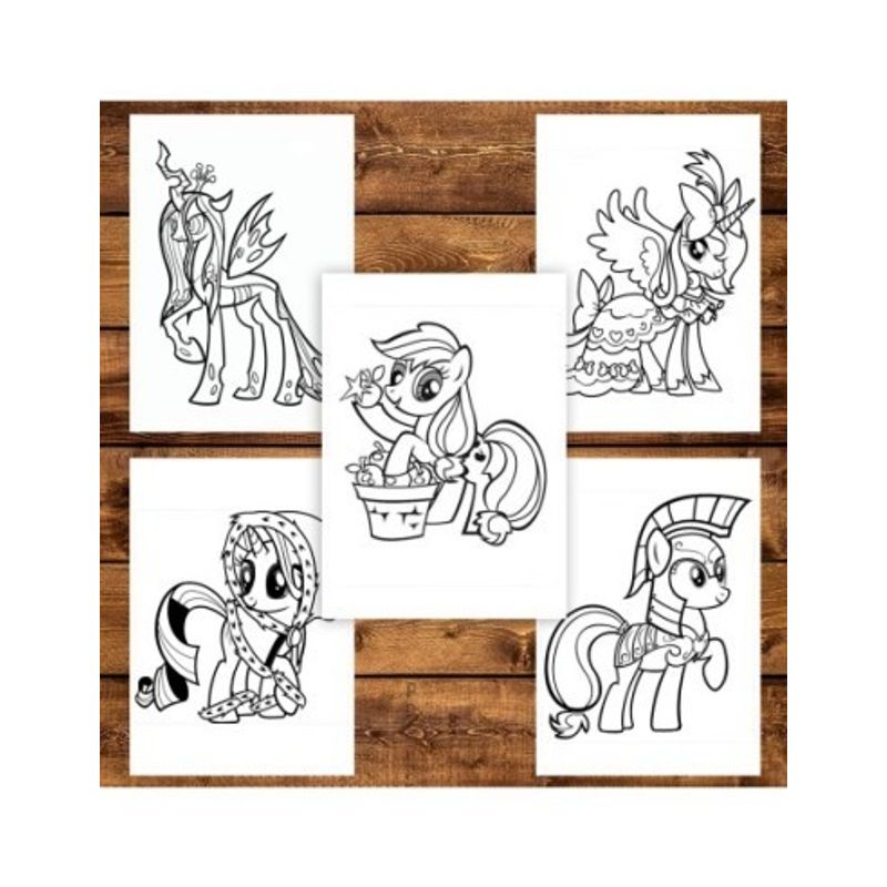 Carti si Birotica - Carti - Carti pentru copii - Carti de colorat - Carte de colorat pentru copii , 50 de ilustratii My Little Pony - Volumul II, 106 pagini, A5 - Infinity.ro