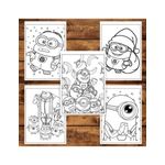 Carti si Birotica - Carti - Carti pentru copii - Carti de colorat - Carte de colorat pentru copii , 50 de ilustratii Minionii, 106 pagini, A5 - Infinity.ro