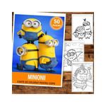 Carti si Birotica - Carti - Carti pentru copii - Carti de colorat - Carte de colorat pentru copii , 50 de ilustratii Minionii, 106 pagini, A5 - Infinity.ro