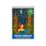 Carti si Birotica - Carti - Carti pentru copii - Carti de colorat - Carte de colorat pentru copii , 50 de ilustratii Padurea Fermecata, 106 pagini, A5 - Infinity.ro