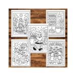 Carti si Birotica - Carti - Carti pentru copii - Carti de colorat - Carte de colorat pentru copii , 50 de ilustratii Noaptea de Craciun - Volumul Ii, 106 pagini, A5 - Infinity.ro