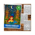 Carti si Birotica - Carti - Carti pentru copii - Carti de colorat - Carte de colorat pentru copii , 50 de ilustratii Padurea Fermecata, 106 pagini, A5 - Infinity.ro