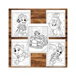 Carti si Birotica - Carti - Carti pentru copii - Carti de colorat - Carte de colorat pentru copii , 50 de ilustratii Paw Patrol - Volumul II, 106 pagini, A5 - Infinity.ro