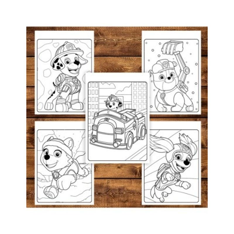 Carti si Birotica - Carti - Carti pentru copii - Carti de colorat - Carte de colorat pentru copii , 50 de ilustratii Paw Patrol - Volumul II, 106 pagini, A5 - Infinity.ro
