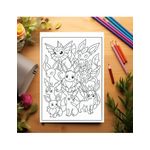 Carti si Birotica - Carti - Carti pentru copii - Carti de colorat - Carte de colorat pentru copii , 50 de ilustratii Pokemon - Volumul III, 106 pagini, A5 - Infinity.ro