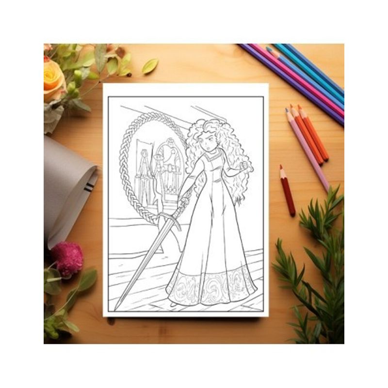 Carti si Birotica - Carti - Carti pentru copii - Carti de colorat - Carte de colorat pentru copii , 50 de ilustratii Printese din Desene - Volumul I, 106 pagini, A5 - Infinity.ro