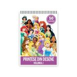 Carti si Birotica - Carti - Carti pentru copii - Carti de colorat - Carte de colorat pentru copii , 50 de ilustratii Printese din Desene - Volumul I, 106 pagini, A5 - Infinity.ro