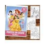 Carti si Birotica - Carti - Carti pentru copii - Carti de colorat - Carte de colorat pentru copii , 50 de ilustratii Printese din Desene - Volumul II, 106 pagini, A5 - Infinity.ro