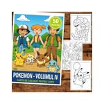 Carti si Birotica - Carti - Carti pentru copii - Carti de colorat - Carte de colorat pentru copii , 50 de ilustratii Pokemon - Volumul IV, 106 pagini, A5 - Infinity.ro