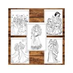 Carti si Birotica - Carti - Carti pentru copii - Carti de colorat - Carte de colorat pentru copii , 50 de ilustratii Printese din Desene - Volumul III, 106 pagini, A5 - Infinity.ro