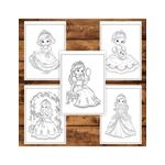 Carti si Birotica - Carti - Carti pentru copii - Carti de colorat - Carte de colorat pentru copii , 50 de ilustratii Printese Dragute - Volumul I, 106 pagini, A5 - Infinity.ro