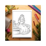 Carti si Birotica - Carti - Carti pentru copii - Carti de colorat - Carte de colorat pentru copii , 50 de ilustratii Printese Dragute - Volumul II, 106 pagini, A5 - Infinity.ro