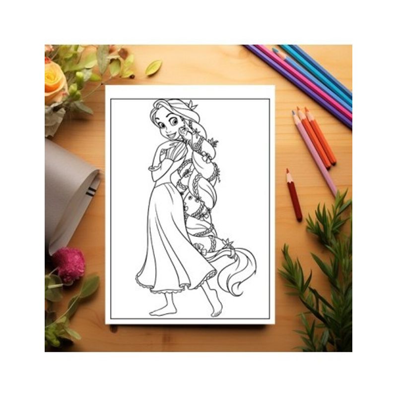 Carti si Birotica - Carti - Carti pentru copii - Carti de colorat - Carte de colorat pentru copii , 50 de ilustratii Printese din Desene - Volumul III, 106 pagini, A5 - Infinity.ro
