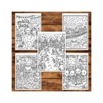 Carti si Birotica - Carti - Carti pentru copii - Carti de colorat - Carte de colorat pentru copii , 50 de ilustratii Sarbatori Dragastoase, 106 pagini, A5 - Infinity.ro