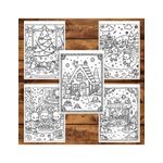 Carti si Birotica - Carti - Carti pentru copii - Carti de colorat - Carte de colorat pentru copii , 50 de ilustratii Sarbatori Dragastoase, 106 pagini, A5 - Infinity.ro