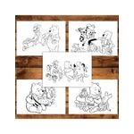 Carti si Birotica - Carti - Carti pentru copii - Carti de colorat - Carte de colorat pentru copii , 50 de ilustratii Winnie-the-Pooh - Volumul I, 106 pagini, A5 - Infinity.ro