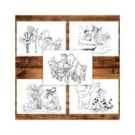 Carti si Birotica - Carti - Carti pentru copii - Carti de colorat - Carte de colorat pentru copii , 50 de ilustratii Winnie-the-Pooh - Volumul I, 106 pagini, A5 - Infinity.ro