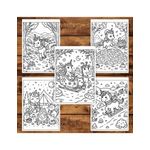 Carti si Birotica - Carti - Carti pentru copii - Carti de colorat - Carte de colorat pentru copii , 50 de ilustratii Unicorns, 106 pagini, A5 - Infinity.ro