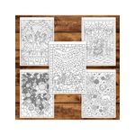 Carti si Birotica - Carti - Carti pentru copii - Carti de colorat - Carte de colorat pentru copii , 50 de ilustratii Vitralii de Craciun, 106 pagini, A5 - Infinity.ro
