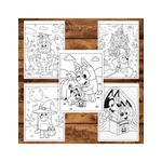 Carti si Birotica - Carti - Carti pentru copii - Carti de colorat - Carte de colorat pentru copii, 48 de ilustratii Halloween cu Bluey, 102 pagini, A5 - Infinity.ro