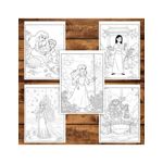 Carti si Birotica - Carti - Carti pentru copii - Carti de colorat - Carte de colorat pentru copii, 40 de ilustratii Printese din Desene - Volumul VII, 106 pagini, A5 - Infinity.ro