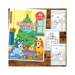 Carti si Birotica - Carti - Carti pentru copii - Carti de colorat - Carte de colorat pentru copii, 40 de ilustratii Craciunul cu Bluey - Volumul II, 86 pagini, A5 - Infinity.ro