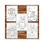 Carti si Birotica - Carti - Carti pentru copii - Carti de colorat - Carte de colorat pentru copii, 48 de ilustratii Halloween cu Bluey, 102 pagini, A5 - Infinity.ro