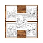 Carti si Birotica - Carti - Carti pentru copii - Carti de colorat - Carte de colorat pentru copii, 40 de ilustratii Craciunul cu Bluey - Volumul I, 86 pagini, A5 - Infinity.ro