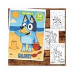 Carti si Birotica - Carti - Carti pentru copii - Carti de colorat - Carte de colorat pentru copii, 50 de ilustratii Bluey - Volumul II, 106 pagini, A5 - Infinity.ro