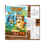 Carti si Birotica - Carti - Carti pentru copii - Carti de colorat - Carte de colorat pentru copii, 50 de ilustratii Aventurile lui Bluey - Volumu, 106 pagini, A5 - Infinity.ro