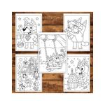 Carti si Birotica - Carti - Carti pentru copii - Carti de colorat - Carte de colorat pentru copii, 50 de ilustratii Bluey - Volumul II, 106 pagini, A5 - Infinity.ro