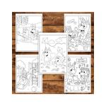 Carti si Birotica - Carti - Carti pentru copii - Carti de colorat - Carte de colorat pentru copii, 50 de ilustratii Aventurile lui Bluey - Volumu, 106 pagini, A5 - Infinity.ro