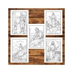Carti si Birotica - Carti - Carti pentru copii - Carti de colorat - Carte de colorat pentru copii, 50 de ilustratii Biblice - Volumul I, 106 pagini, A5 - Infinity.ro