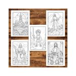 Carti si Birotica - Carti - Carti pentru copii - Carti de colorat - Carte de colorat pentru copii, 50 de ilustratii Biblice - Volumul I, 106 pagini, A5 - Infinity.ro