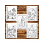 Carti si Birotica - Carti - Carti pentru copii - Carti de colorat - Carte de colorat pentru copii, 50 de ilustratii Biblice - Volumul I, 106 pagini, A5 - Infinity.ro