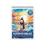 Carti si Birotica - Carti - Carti pentru copii - Carti de colorat - Carte de colorat pentru copii, 50 de ilustratii Biblice - Volumul II, 106 pagini, A5 - Infinity.ro