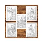Carti si Birotica - Carti - Carti pentru copii - Carti de colorat - Carte de colorat pentru copii, 50 de ilustratii Biblice - Volumul II, 106 pagini, A5 - Infinity.ro