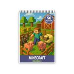 Carti si Birotica - Carti - Carti pentru copii - Carti de colorat - Carte de colorat pentru copii, 50 de ilustratii Minecraft - Volumul II, 106 pagini, A5 - Infinity.ro