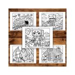 Carti si Birotica - Carti - Carti pentru copii - Carti de colorat - Carte de colorat pentru copii, 50 de ilustratii Minecraft - Volumul III, 106 pagini, A5 - Infinity.ro