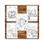Carti si Birotica - Carti - Carti pentru copii - Carti de colorat - Carte de colorat pentru copii, 50 de ilustratii Peppa Pig - Volumul II, 106 pagini, A5 - Infinity.ro
